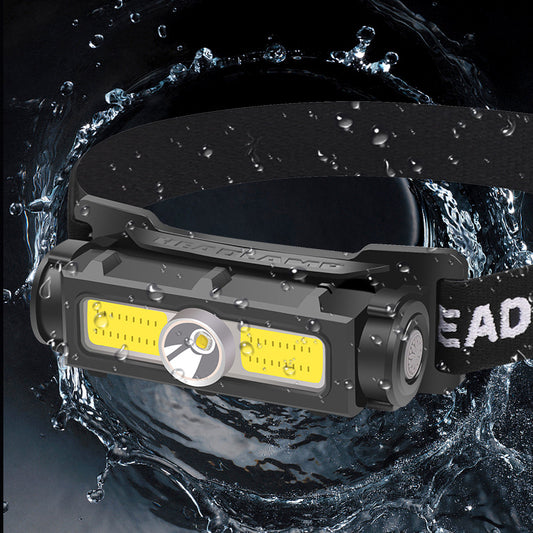 Lámpara Frontal LED de Alta Potencia con Batería Integrada