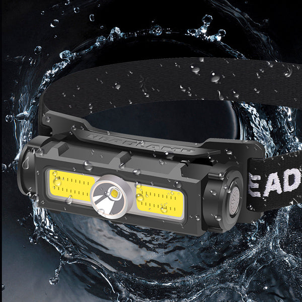 Lámpara Frontal LED de Alta Potencia con Batería Integrada