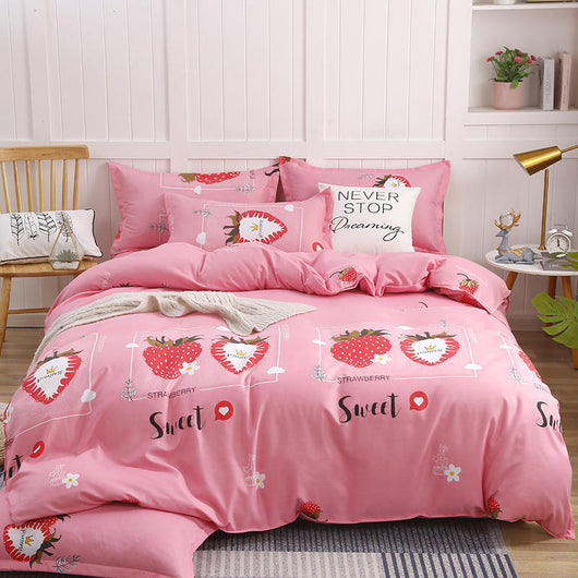 Juego de Cama Algodón Satinado de Cuatro Piezas con Funda Acolchada Reforzada - Image 19