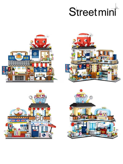Set de Bloques de Construcción Miniatura - Tienda de Takoyaki y Heladería - Image 7