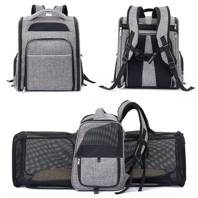 Mochila Expandible de Tela Oxford para Mascotas - Image 9