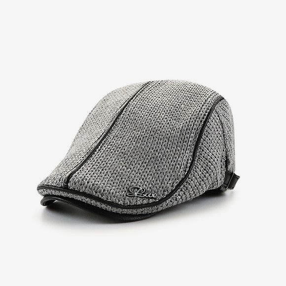Gorro Tejido Grueso Británico para Hombre - Abrigo Casual