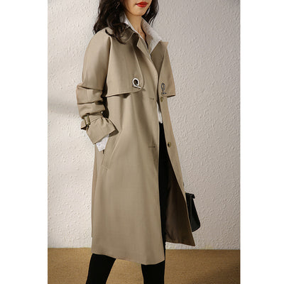 Abrigo Ligero de Lana Largo hasta la Cintura para Mujer - Perfecto para Otoño - Image 2