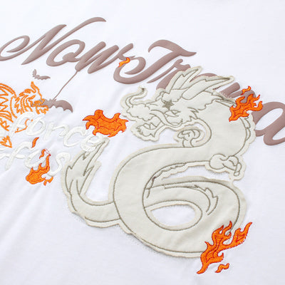 Camiseta Hombre Manga Corta con Parche Dragón - Image 3