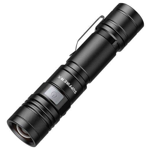 Linterna LED Táctica Recargable USB con Zoom para Defensa Personal y Actividades Nocturnas - Image 9