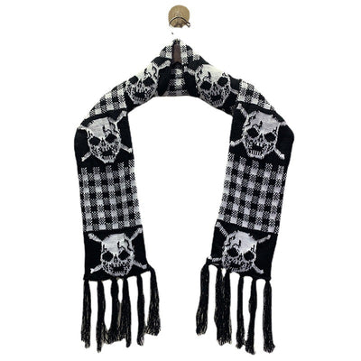 Bufanda Térmica Tejida Gruesa con Diseño Calavera - Image 5