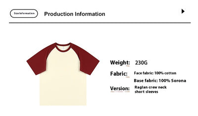 Playera Raglan Contraste 230g para Hombre - Comodidad de Verano - Image 19