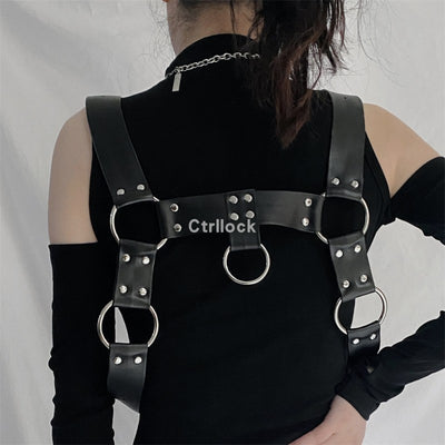 Cinturón Ajustable Estilo Goth Punk con Correa de Hombro - Image 7