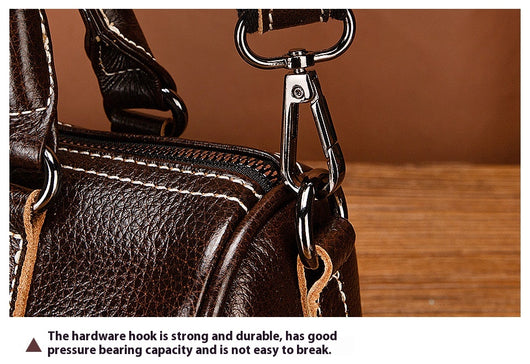 Bolso Retro de Cuero Genuino para Mujer - Diseño Casual y Portátil - Image 8