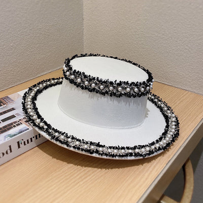Sombrero de Lana para Mujer con Perla - Estilo Bucket Elegante - Image 7