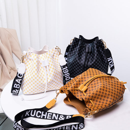 Bolso Bucket de Cuero PU Multicapa para Mujer - Bolso Crossbody Elegante y Versátil - Image 25