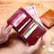 Monedero Vintage Compacto para Mujer - Billetera Delgada de Monedas