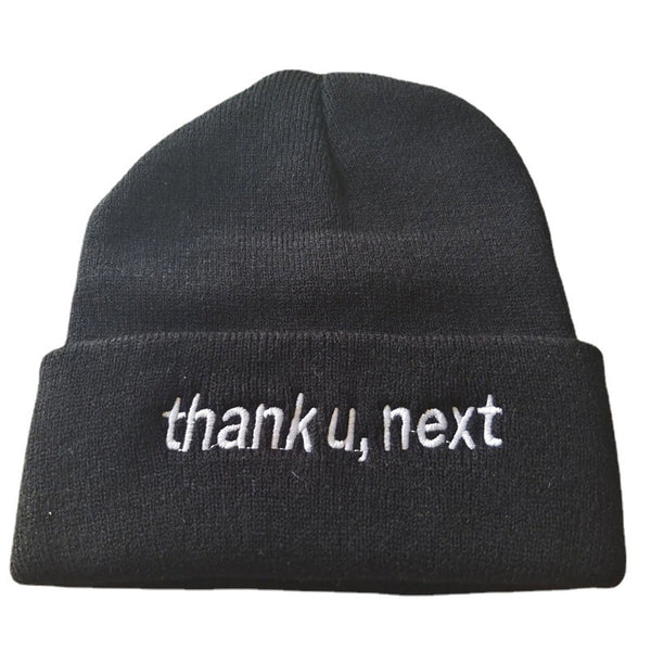 Gorro Tejido Thank U,next - Abrigo Cálido Unisex para Otoño e Invierno