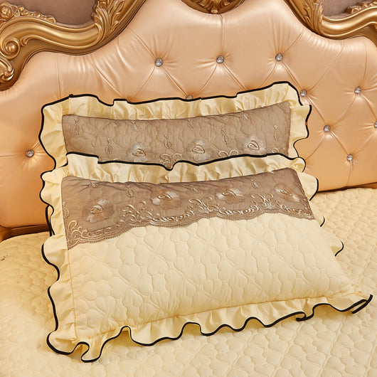 Funda de Almohada Acolchada con Encaje Reforzada - Image 37