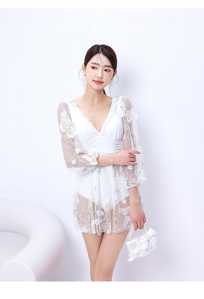Traje de Baño Mujer Triangular Ahuecado con Espalda Descubierta - Image 17