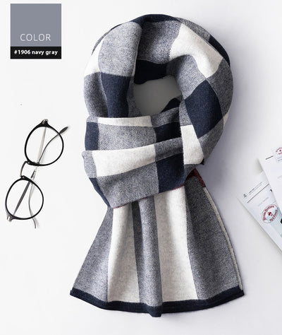Bufanda Cuadros para Hombre Reversible - Abrigo Invierno Doble Cara - Image 41