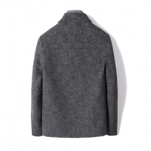 Chaqueta de Lana Alpaca Doble Faz con Cashmere para Hombre - Image 3