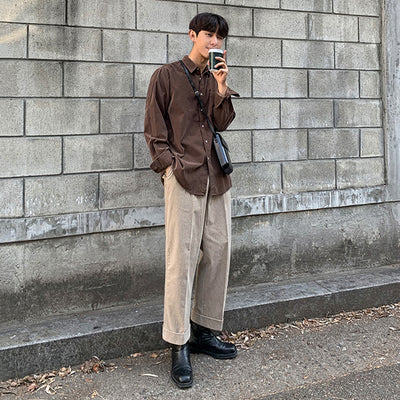 Bolso Mensajero de Cuero Estilo Coreano para Hombre - Image 4