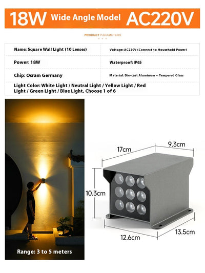Lámpara de Pared Exterior Doble Cabezal IP65 - Iluminación Impermeable para Fachada - Image 9