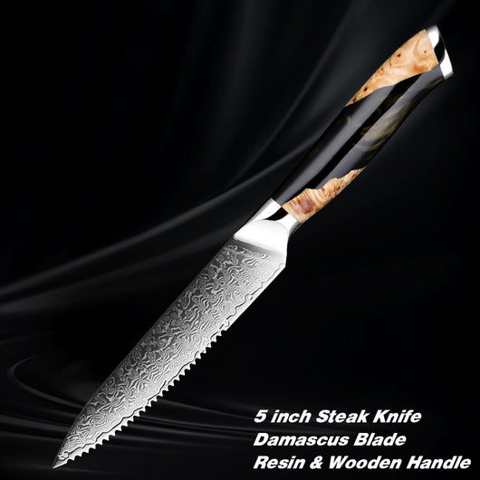 Cuchillo de Chef Damasco Profesional - Acero de Damasco Premium - Image 9