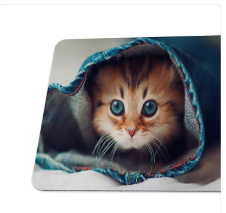 Tapete de Ratón Personalizado con Diseño de Gato Adorable - Ideal para Gamers y Oficina - Image 3