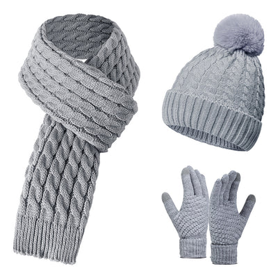 Conjunto Térmico de Invierno: Gorro, Bufanda y Guantes en Lana - Image 8