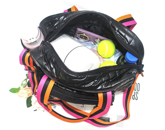 Bolsa Deportiva Tenis Crossbody a Rayas con Bandolera - Image 68