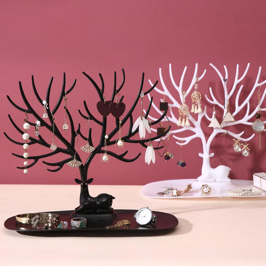Organizador de Joyas con Soporte Decorativo Árbol - Estuches y Exhibidor para Anillos, Collares y Pulseras - Image 2