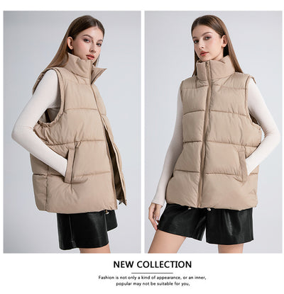 Chaleco Térmico Acolchado sin Mangas con Cuello Alto para Mujer - Image 17