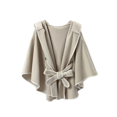Poncho Capa Hoodie Reversible de Lana Premium Doble Faz - Image 4