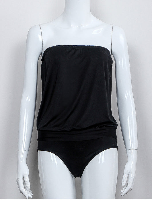 Traje de Baño Enterizo Escote Palabra de Honor - Diseño Minimalista y Versátil - Image 10