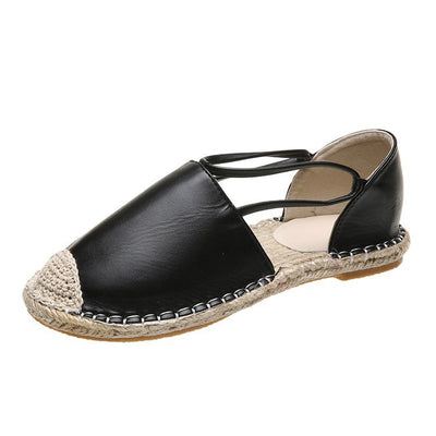Zapatos Pescador Planos Tejidos en Paja con Punta Redonda - Image 3