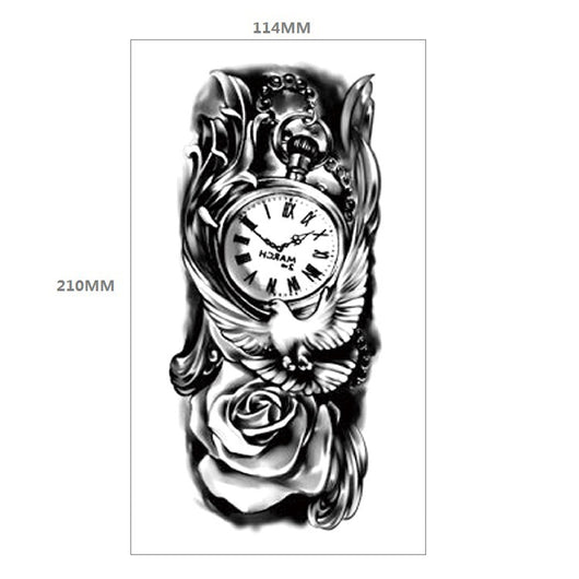 Tatuaje Temporal Transferible - Patrón Animal Tigre y León Media Manga - Image 3