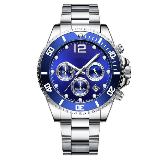 Reloj de Acero Inoxidable Casual de Seis Agujas - Image 16
