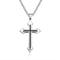 Mens Stainless Steel Cross Shape Pendant Necklace Cross Stainless Steel Bracelet