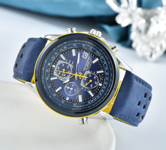 Reloj Casual para Hombre con Seis Agujas y Correa de Acero Inoxidable - Image 3