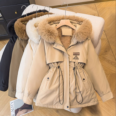 Abrigo Acolchado de Terciopelo Suelto Estilo Coreano para Mujer - Image 5