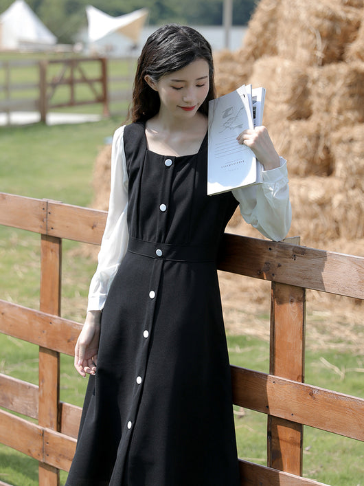 Vestido Negro Clásico Estilo Hepburn - Elegancia Francesa Atemporal - Image 10