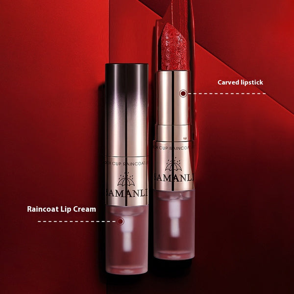 Labial Mate Resistente Sin Transferencia - Color Sólido Larga Duración