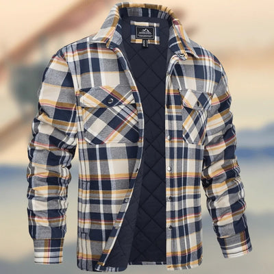 Chaqueta Camisa Hombre Cuadros Gruesos Solapas Largas - Image 13