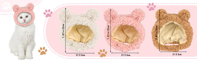 Gorro Disfraz de Osito Cálido para Gatos y Mascotas Pequeñas - Image 13