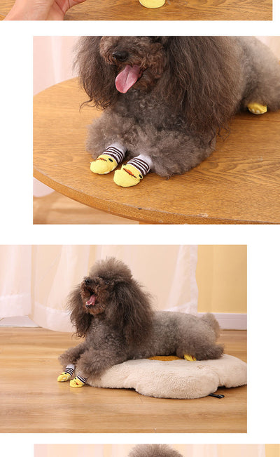 Calcetines Navideños para Perros con Diseño de Papá Noel y Reno - Image 10