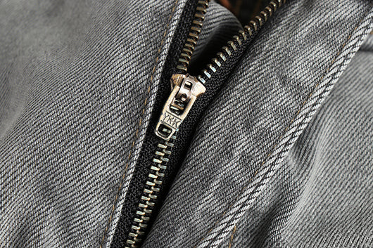 Jeans Gris Cemento Desgastado Estilo Retro para Hombre - Image 10