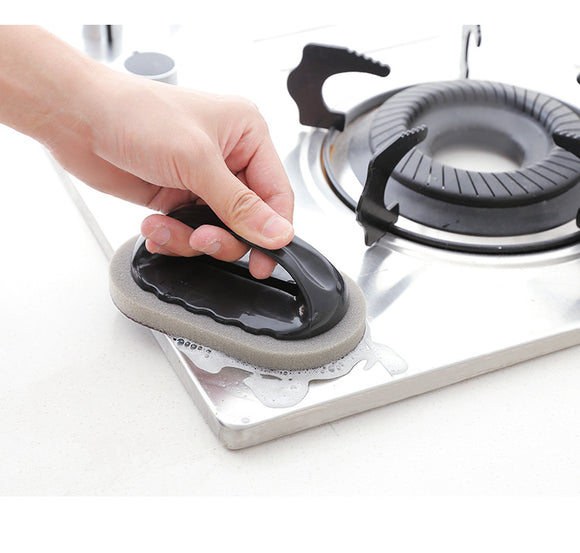 Esponja Abrasiva Nano Diamante con Mango para Limpieza Profunda de Cocina