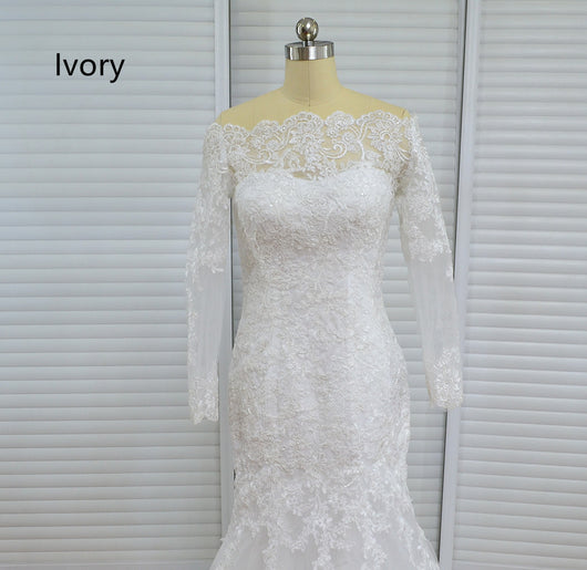 Vestido de Novia Asimétrico con Cola Elegante - Image 7