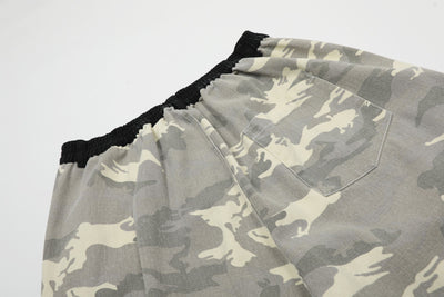 Shorts Camuflaje Hip Hop con Bordados de Personajes Estilo Americano - Image 11