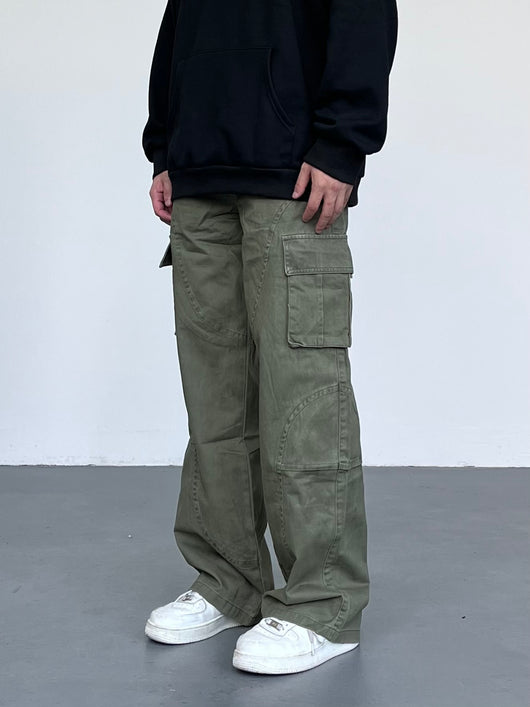 Overol Holgado Estilo Americano Desgastado para Otoño e Invierno - Image 9