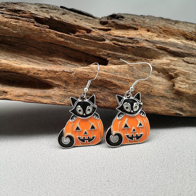 Aretes Divertidos de Halloween para Mujer - Diseño Cómico y Versátil