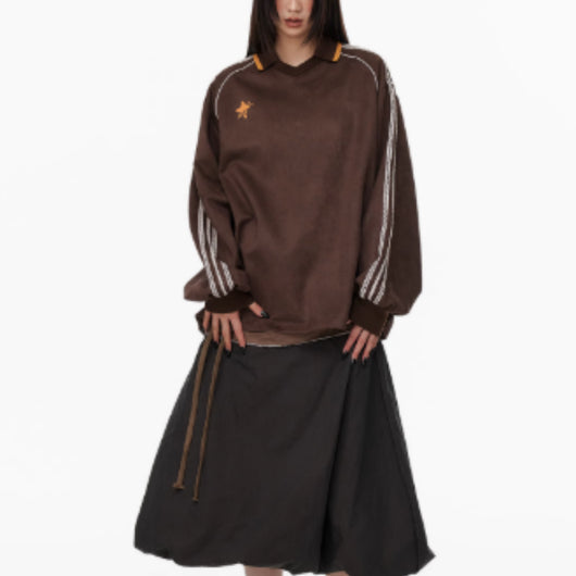 Falda Larga con Cordón Ajustable, Diseño Midi Elegante - Image 4