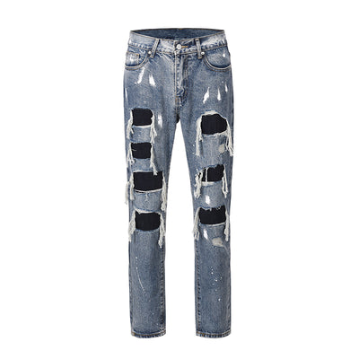 Pantalones Vaqueros Rotos Tide Whiskers Gato - Image 4
